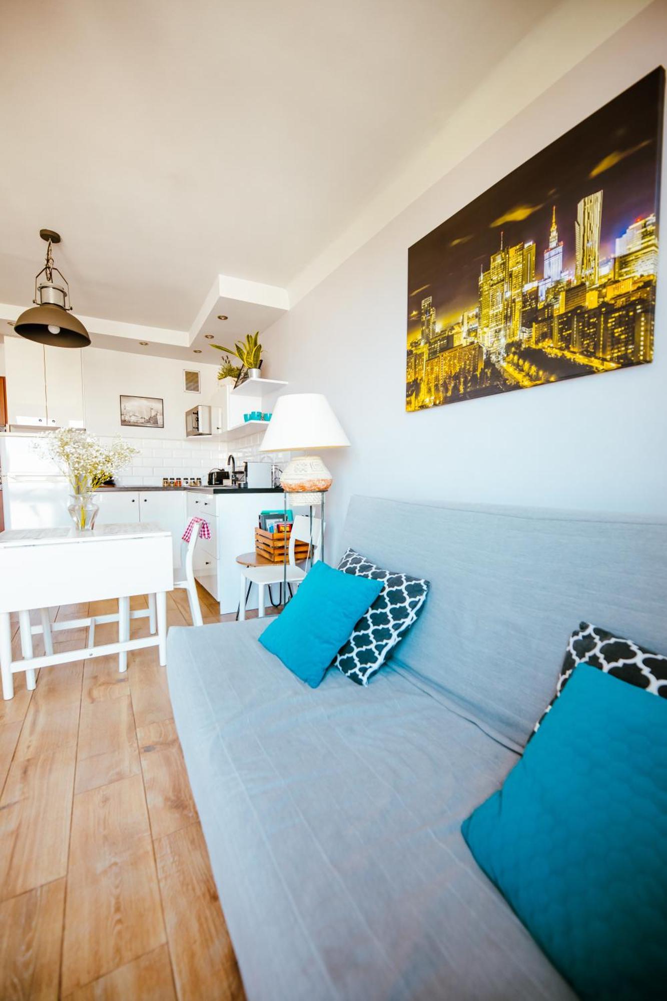 Bright 14Th Floor Central Home With Balcony & Views Warszawa Eksteriør billede